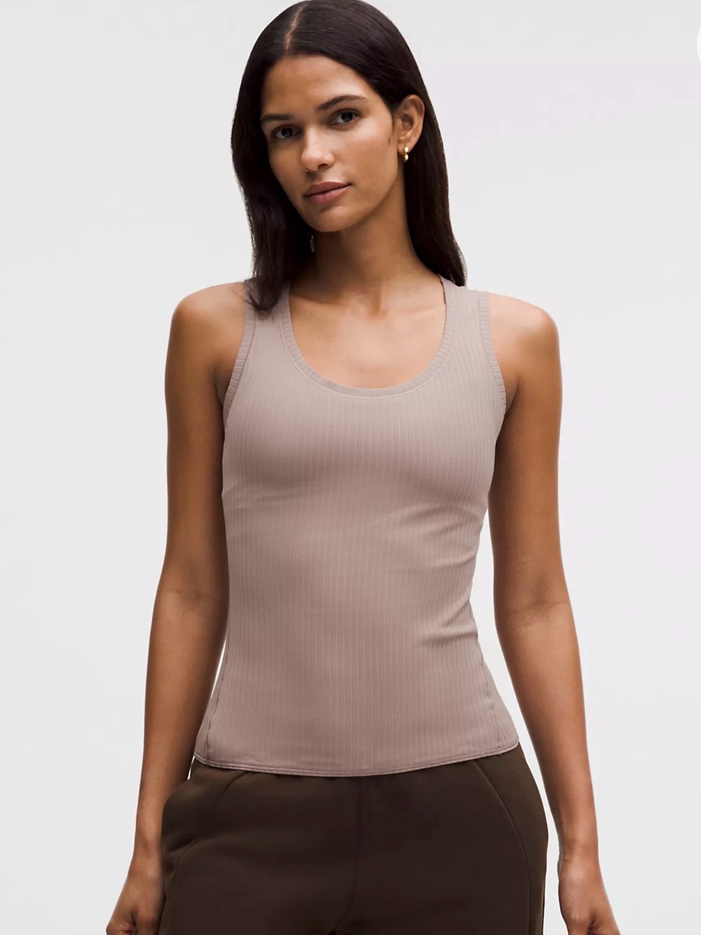 Lululemon Athletica Wundermost Ultra-Soft Ribbed Nulu Scoop-Neck Tank Top